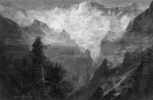 The Grand Canyon Oil Painting by Lucien Whiting Powell