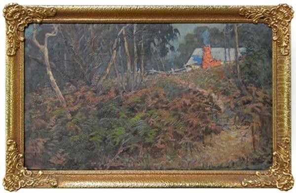 Woodland, Tasmania Oil Painting by Harold Septimus Power