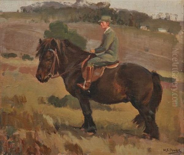 Gentleman On A Shetland by Harold Septimus Power