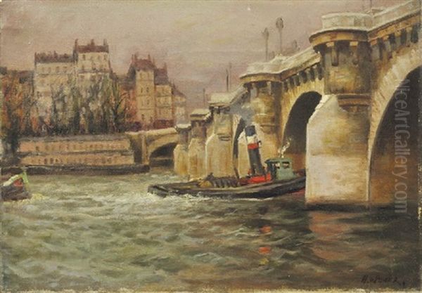 On The Seine, Paris by Harold Septimus Power