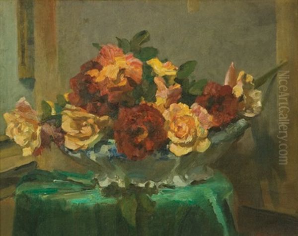 Roses Oil Painting by Harold Septimus Power