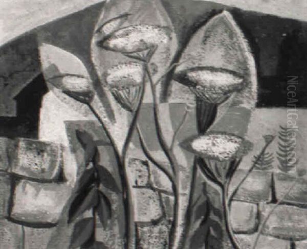 Blumen Vor Mauer by Harold Septimus Power