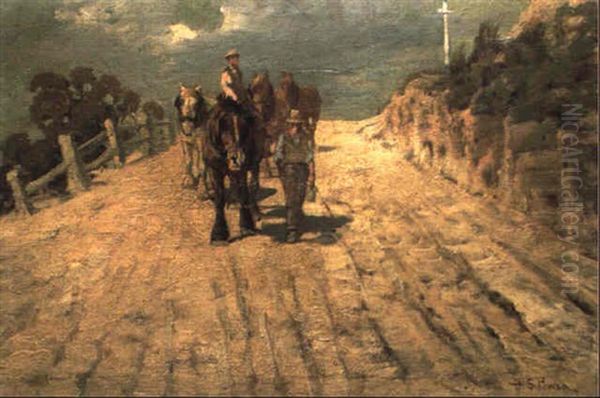 Cart Horse Team by Harold Septimus Power