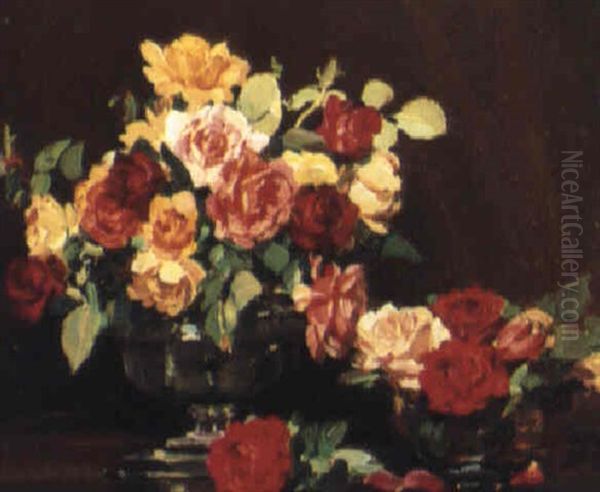 Roses Oil Painting by Harold Septimus Power