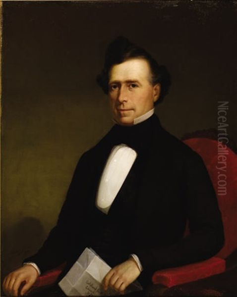 Franklin Pierce Oil Painting by Alenson G. Powers