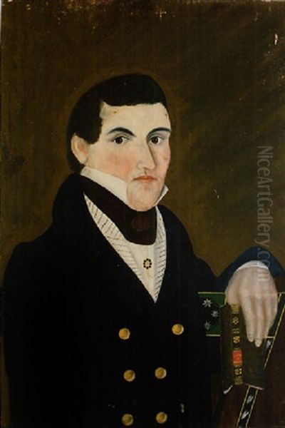 Portrait Of Rollin Richmond Of Barnard, Vermont Oil Painting by Asahel Lynde Powers