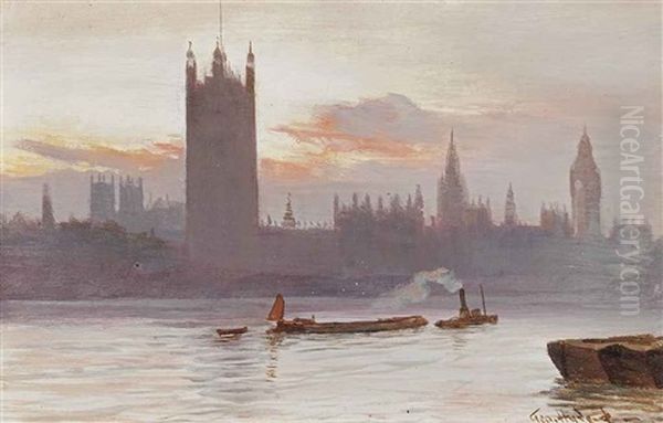 Westminster, London Oil Painting by George Hyde Pownall