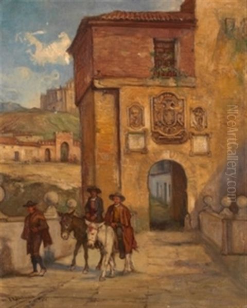 Toledo Oil Painting by Emilio Poy Dalmau