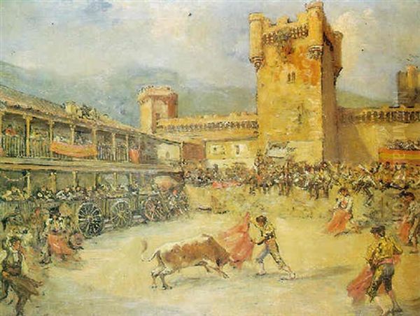 Corrida De Toros Oil Painting by Emilio Poy Dalmau