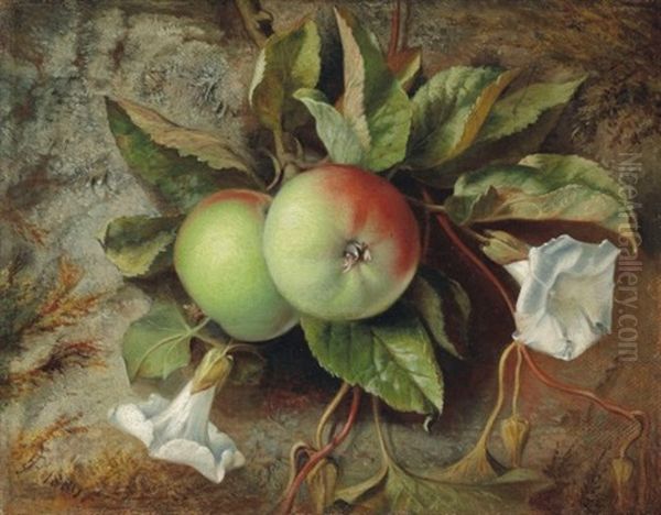 Autumn: Apples And Convolvulus Oil Painting by Edward John Poynter