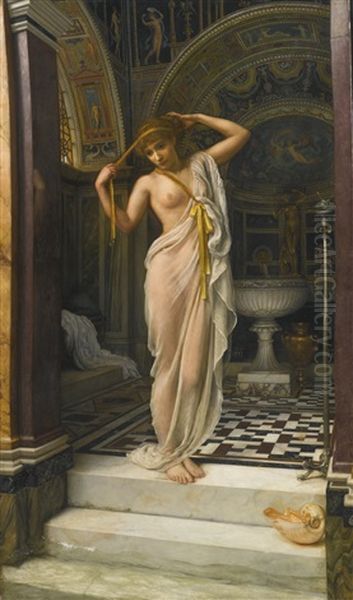 Diadumene Oil Painting by Edward John Poynter