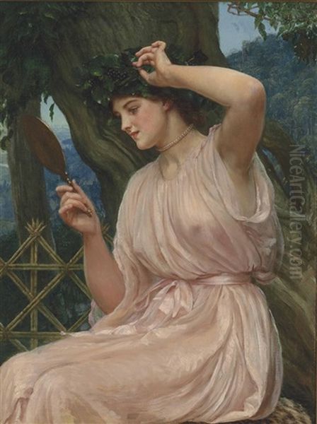 Phyllis Oil Painting by Edward John Poynter