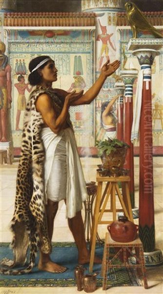 Adoration To Ra Oil Painting by Edward John Poynter