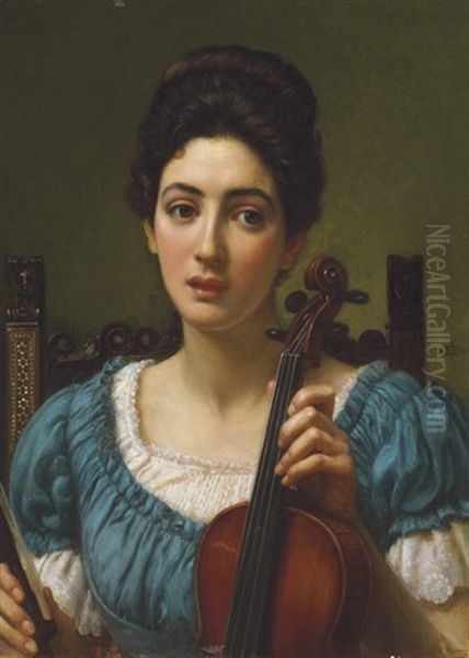 The Violinist Oil Painting by Edward John Poynter