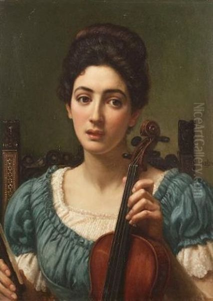 The Violinist Oil Painting by Edward John Poynter