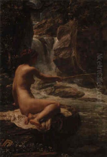 Nymph Of The Stream Oil Painting by Edward John Poynter