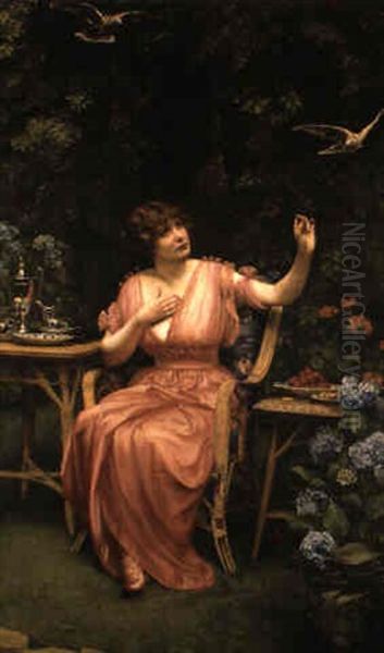 Tea Time Oil Painting by Edward John Poynter