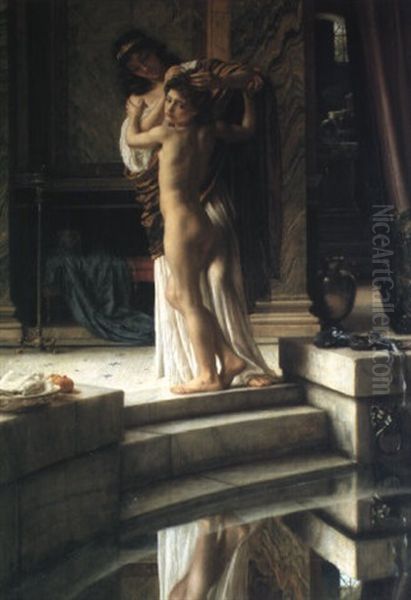 Idle Fears Oil Painting by Edward John Poynter