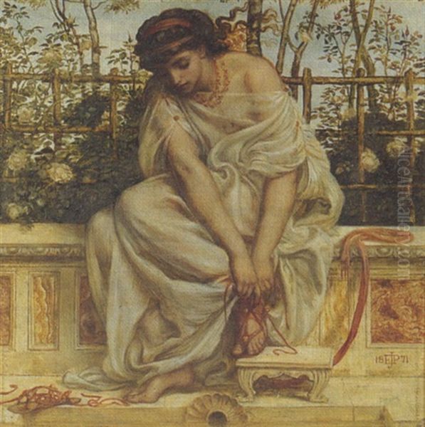 The Sandal Oil Painting by Edward John Poynter