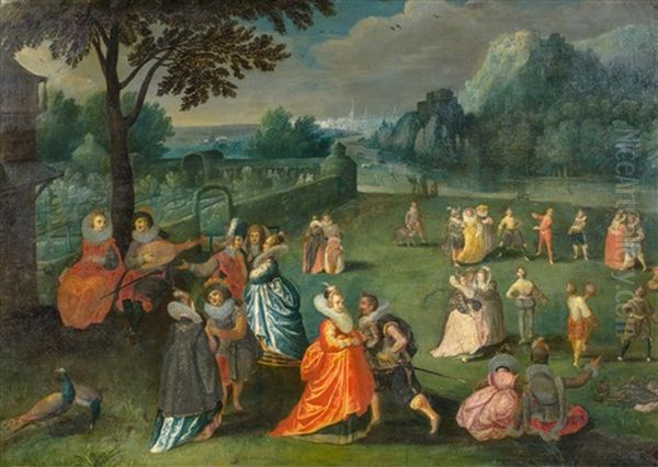 Konzert In Renaissancegarten Oil Painting by  Pozzoserrato