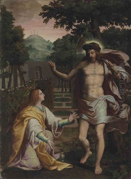 Noli Me Tangere Oil Painting by  Pozzoserrato