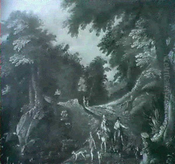 Partie De Chasse Oil Painting by  Pozzoserrato