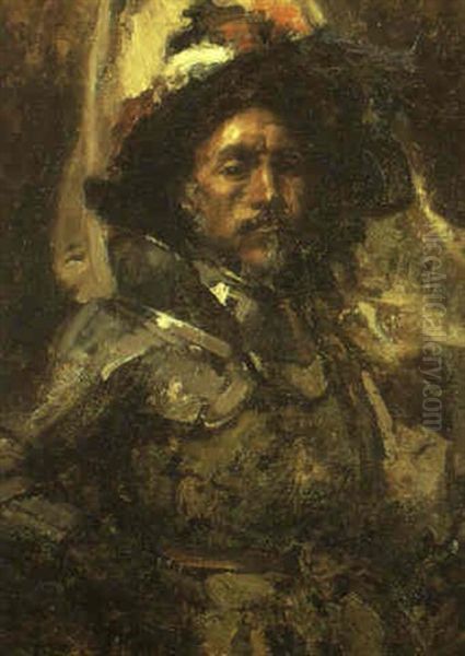 El Abanderado Oil Painting by Francisco Pradilla y Ortiz