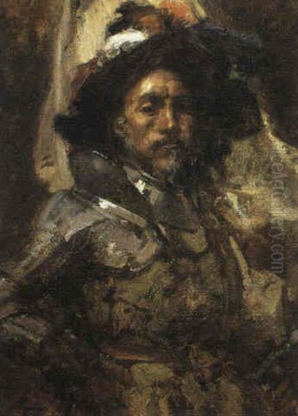 El Abanderado Oil Painting by Francisco Pradilla y Ortiz