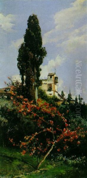 Primavera Oil Painting by Francisco Pradilla y Ortiz