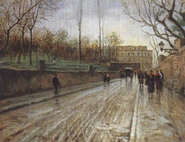 Giornata Invernale Oil Painting by Attilio Pratella