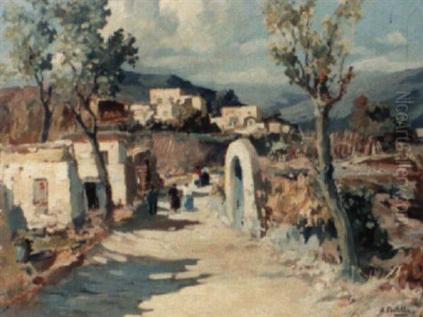 Landscape Oil Painting by Attilio Pratella