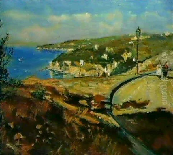 Italienische Kustenlandschaft Oil Painting by Attilio Pratella