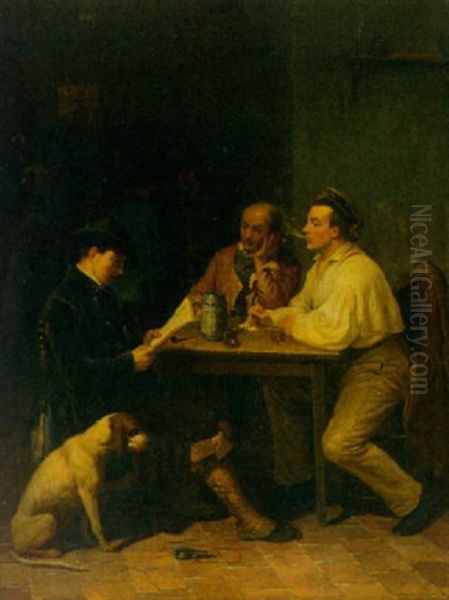 In Der Schenke Oil Painting by Henri De Pratere