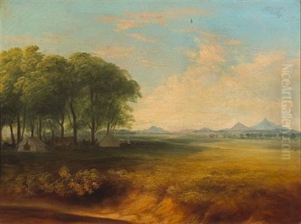 View In The Santa Cruz Valley On The Southern Mail Route To California Oil Painting by Henry Cheever Pratt