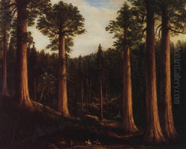 California Redwoods Oil Painting by Henry Cheever Pratt