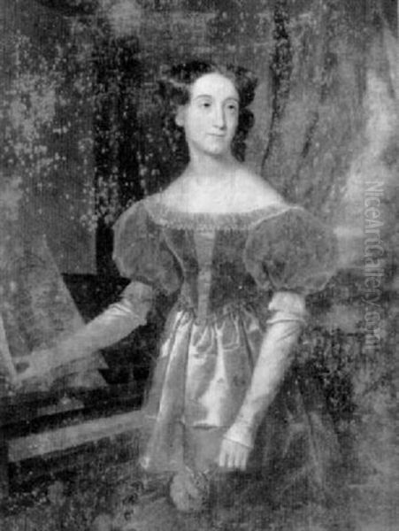 Portrait Of Elizabeth Trull Oil Painting by Henry Cheever Pratt