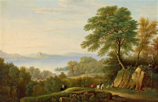 Englische Landschaft Mit Dem Lake Windermere In Der Grafschaft Cumbria Oil Painting by Hilton Lark Pratt