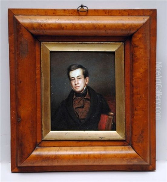 Portrait Of A Young Gentleman Oil Painting by Robert M. Pratt