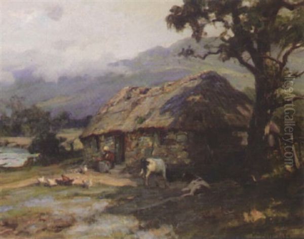 The Crofter's Wife Oil Painting by William M. Pratt