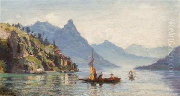 Gandria, Lago Di Lugano by Ambrogio Preda