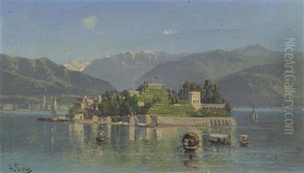 Ansicht Der Isola Borromeo Oil Painting by Ambrogio Preda