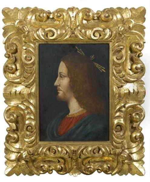 Tete Du Christ De Profil Oil Painting by Ambrogio de Predis