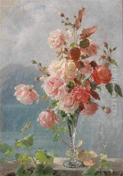 Roses Oil Painting by Elise Prehn