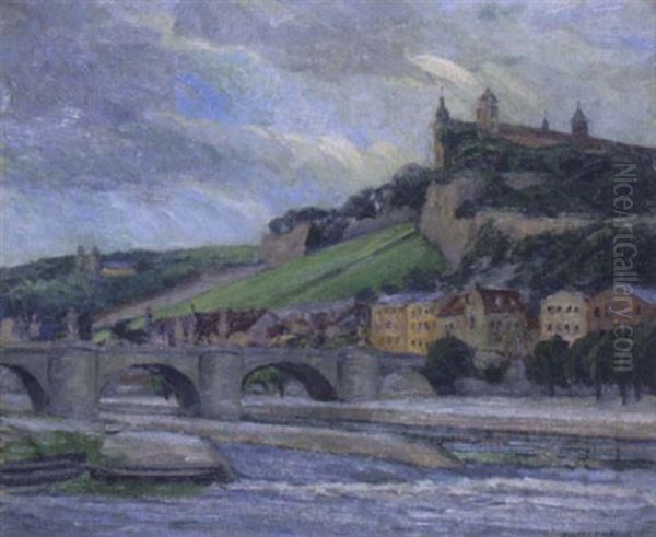 Ansicht Von Wurzburg Oil Painting by Johann Philipp Ferdinand Preiss