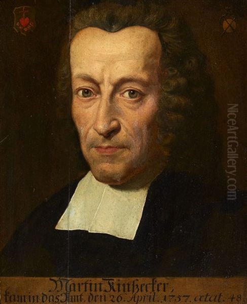 Portrait Of A Cleric Oil Painting by Johann Justin Preissler