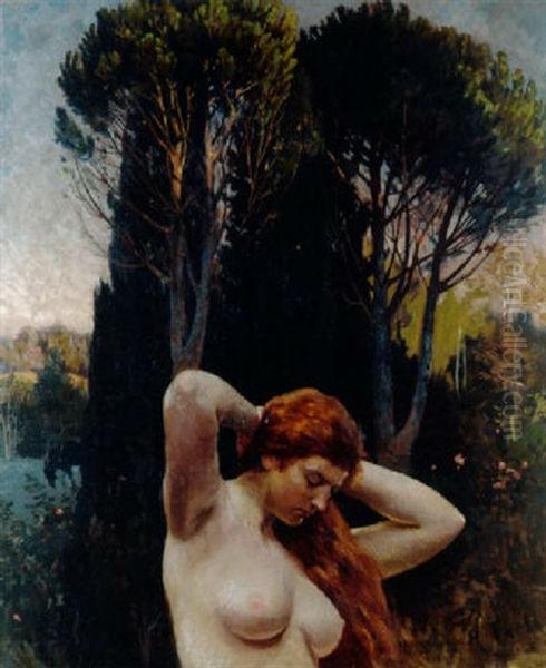 Venus Im Parisurteil Oil Painting by Hermann Prell