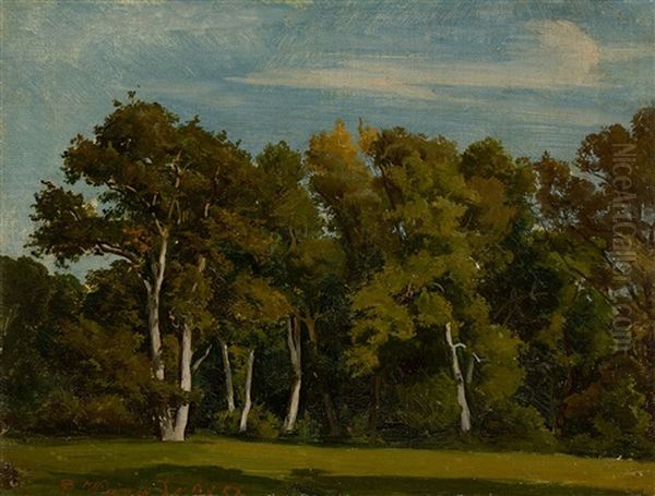 Study From The Park In Weimar Oil Painting by Friedrich Preller the Younger