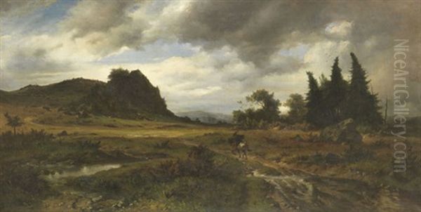 Einsamer Ritt Oil Painting by Friedrich Preller the Younger