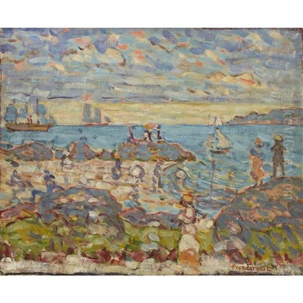 The Point, Gloucester Oil Painting by Maurice Prendergast