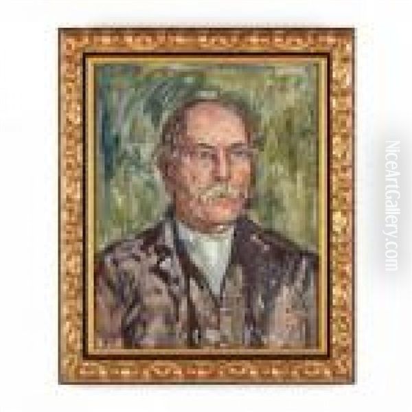 Portrait Of H. R. Burdick Oil Painting by Maurice Prendergast